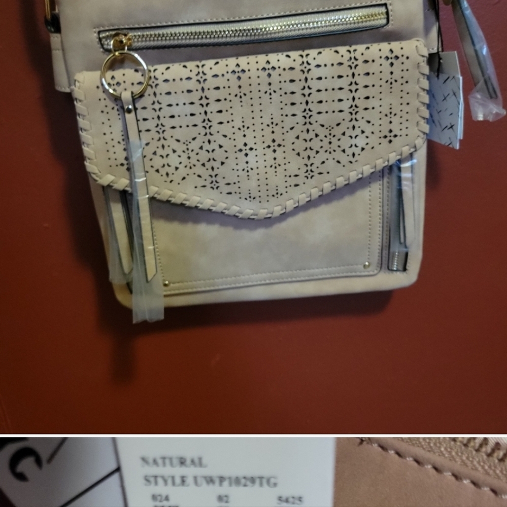 NYC Natural Style Over The Shoulder Handbag - Picture 5 of 13